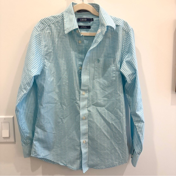 Izod Other - Izod Boy's Light Blue Gingham Shirt